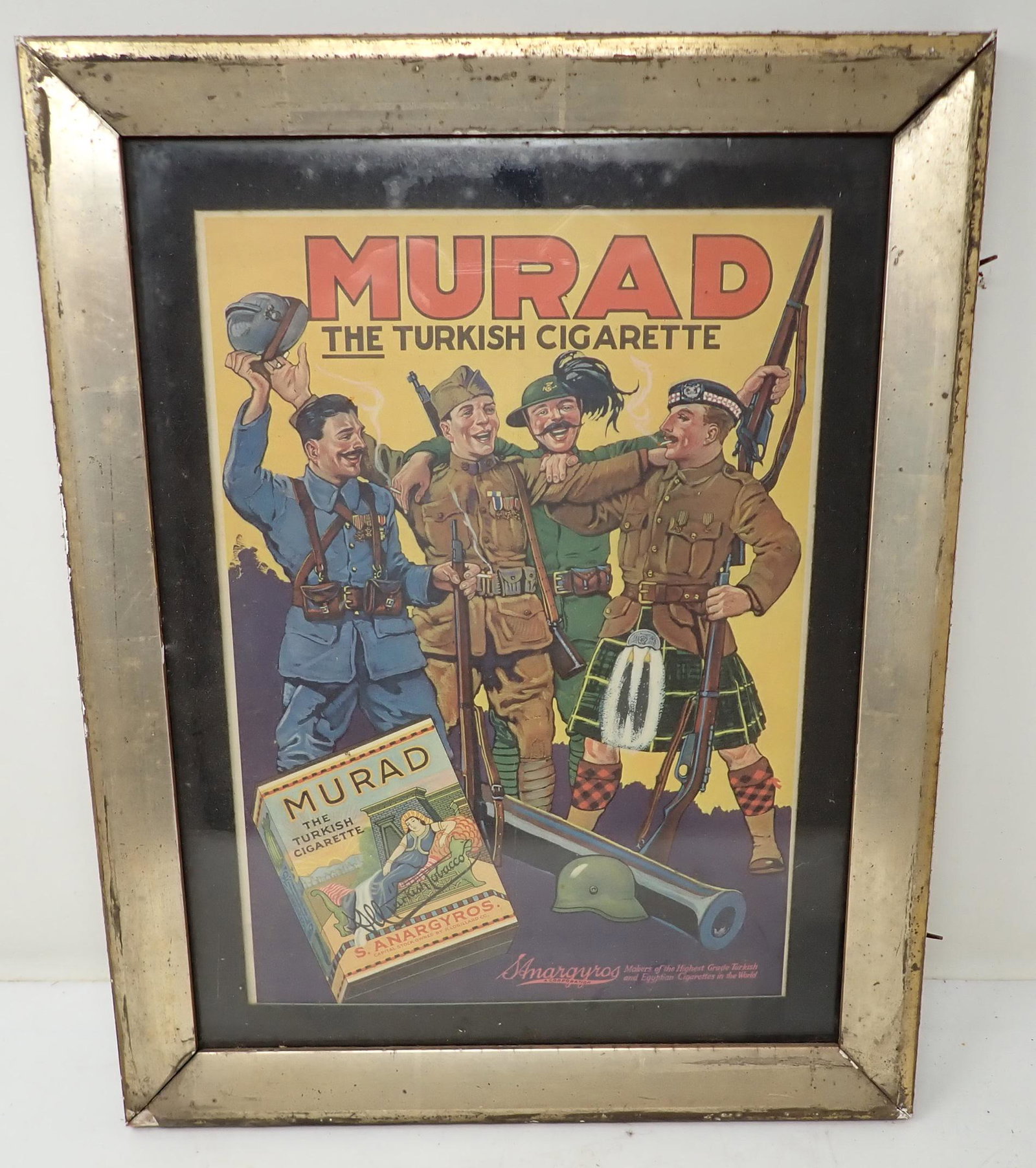 Murad Turkish Cigarettes Framed Advertisement (1 of 3)