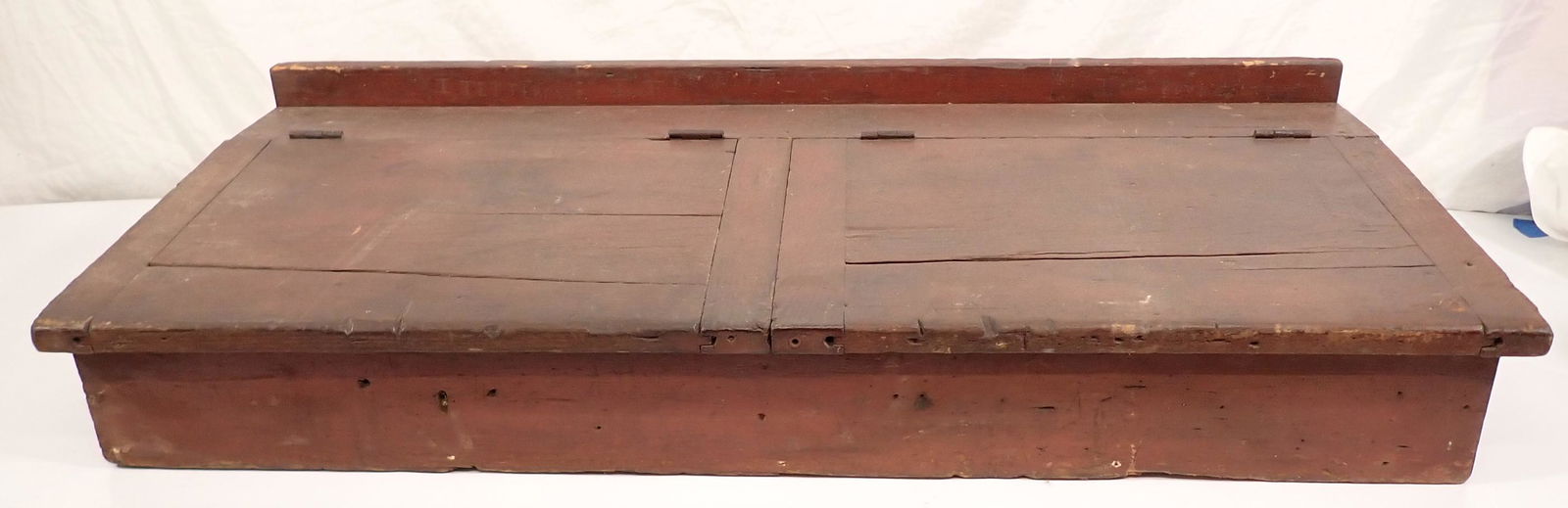 General Store Counter Top Desk in Red Paint (1 of 5)