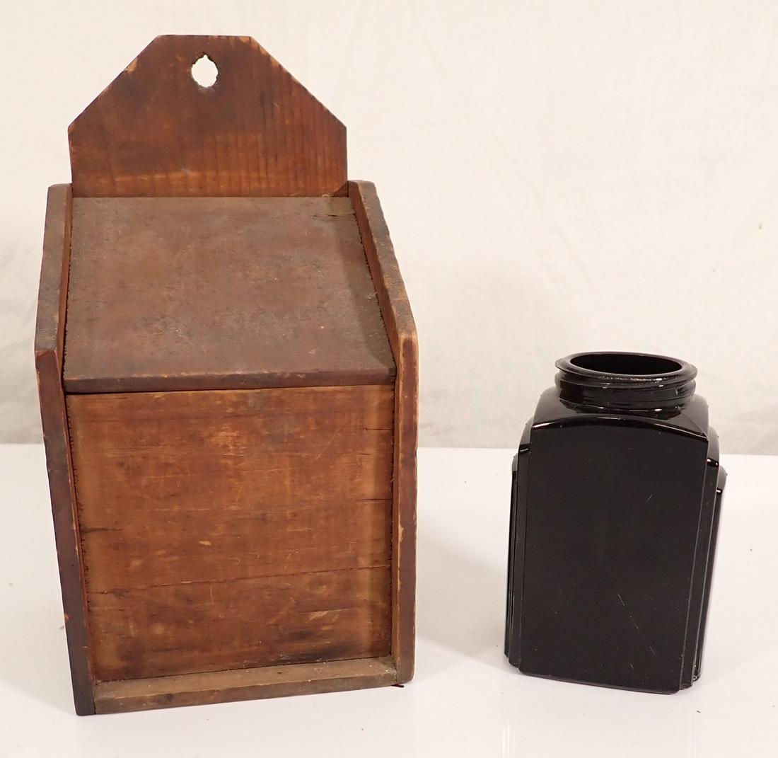 Wall Box and Shaker: Box is approx 4" x 4 1/2" x 8 1/2" tall