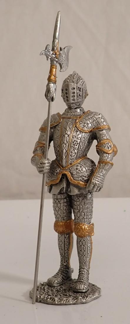 2005 Veronese Pewter Suit of Armor: Approx 5 1/4" tall