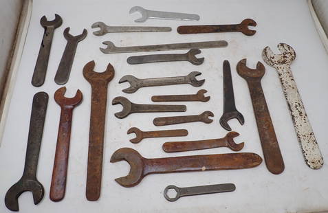 Open End Wrenches: Largest is apprx 1 1/4" and 12" long
