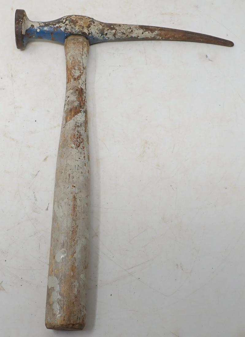Slag or Chipping Hammer: Approx 10 3/4" long. Head is approx 1 3/8" in diameter and 8" long.