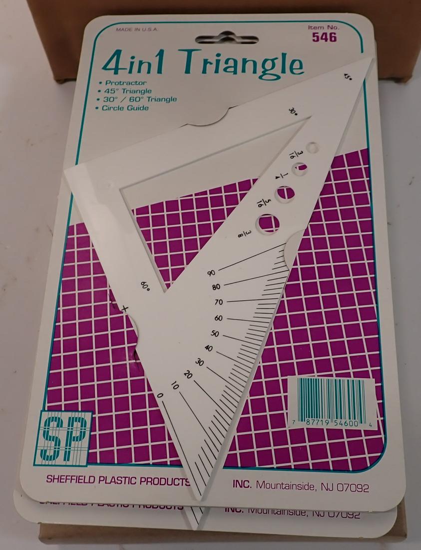 Vintage Sheffield 6" Triangles NOS (1 of 4)
