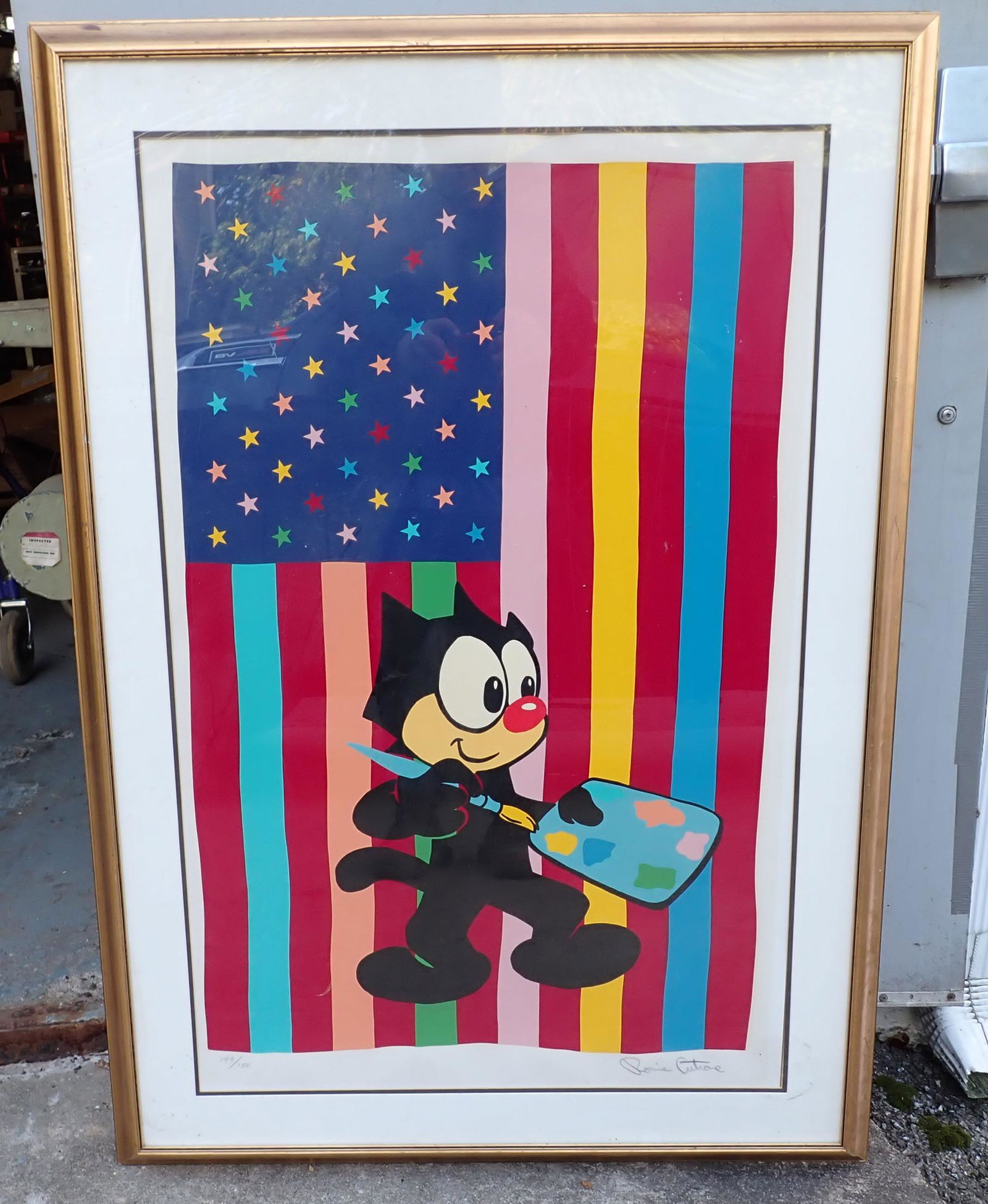 ロニー·カトローン　ronnie cutrone 版画　FelixTheCat Ronnie Cutrone Felix The Cat Print