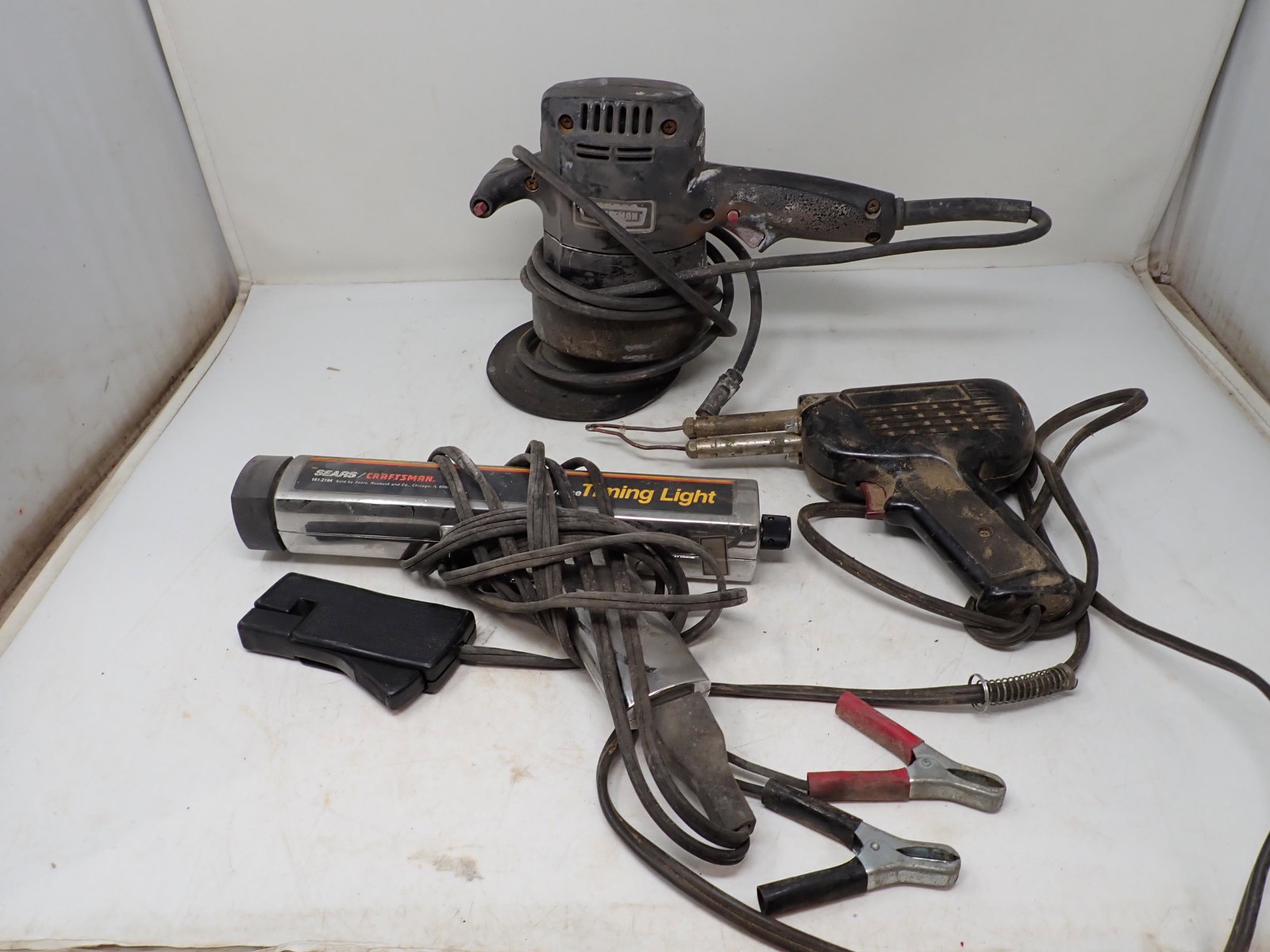 Timing Light Weller Soldering Gun & Sander: Sander is Craftsman. NO SHIPPING