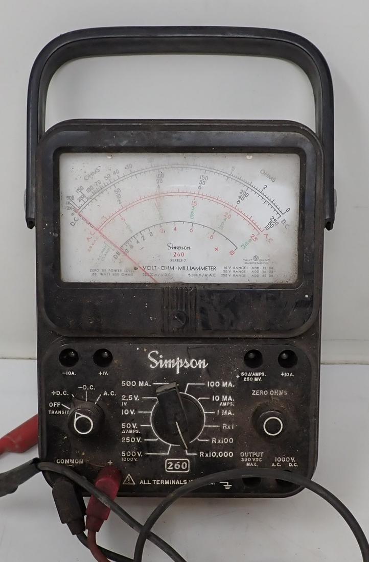 Simpson 260 Multimeter Tester (1 of 1)