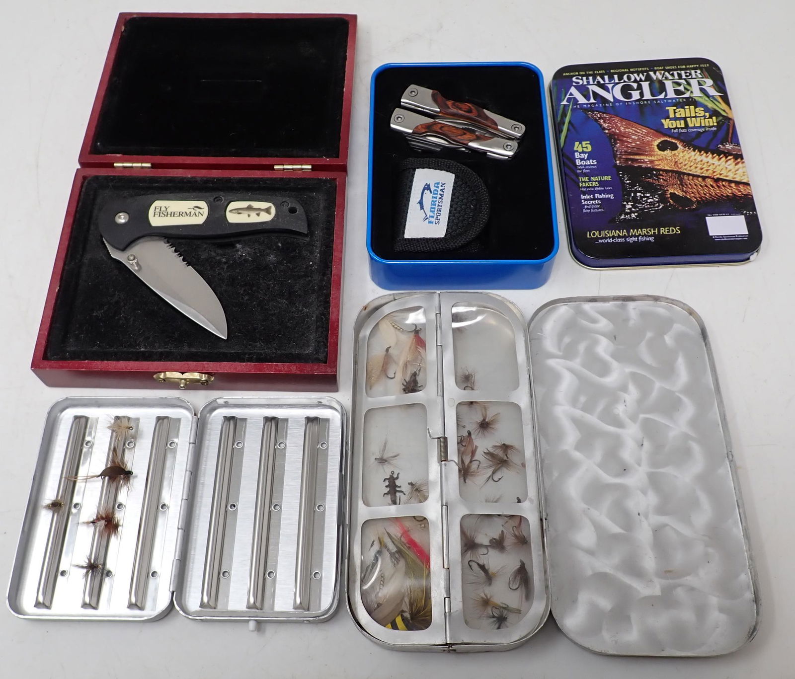 Fly Fishing Flies Perrine Case & Knife (1 of 4)