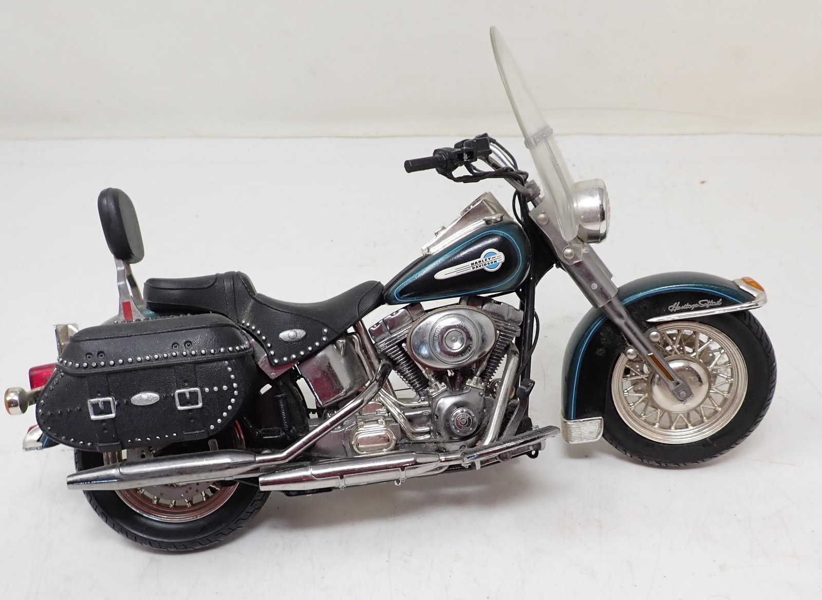 Heritage Harley Davidson Motorcycle: Approx 9 1/2" long.