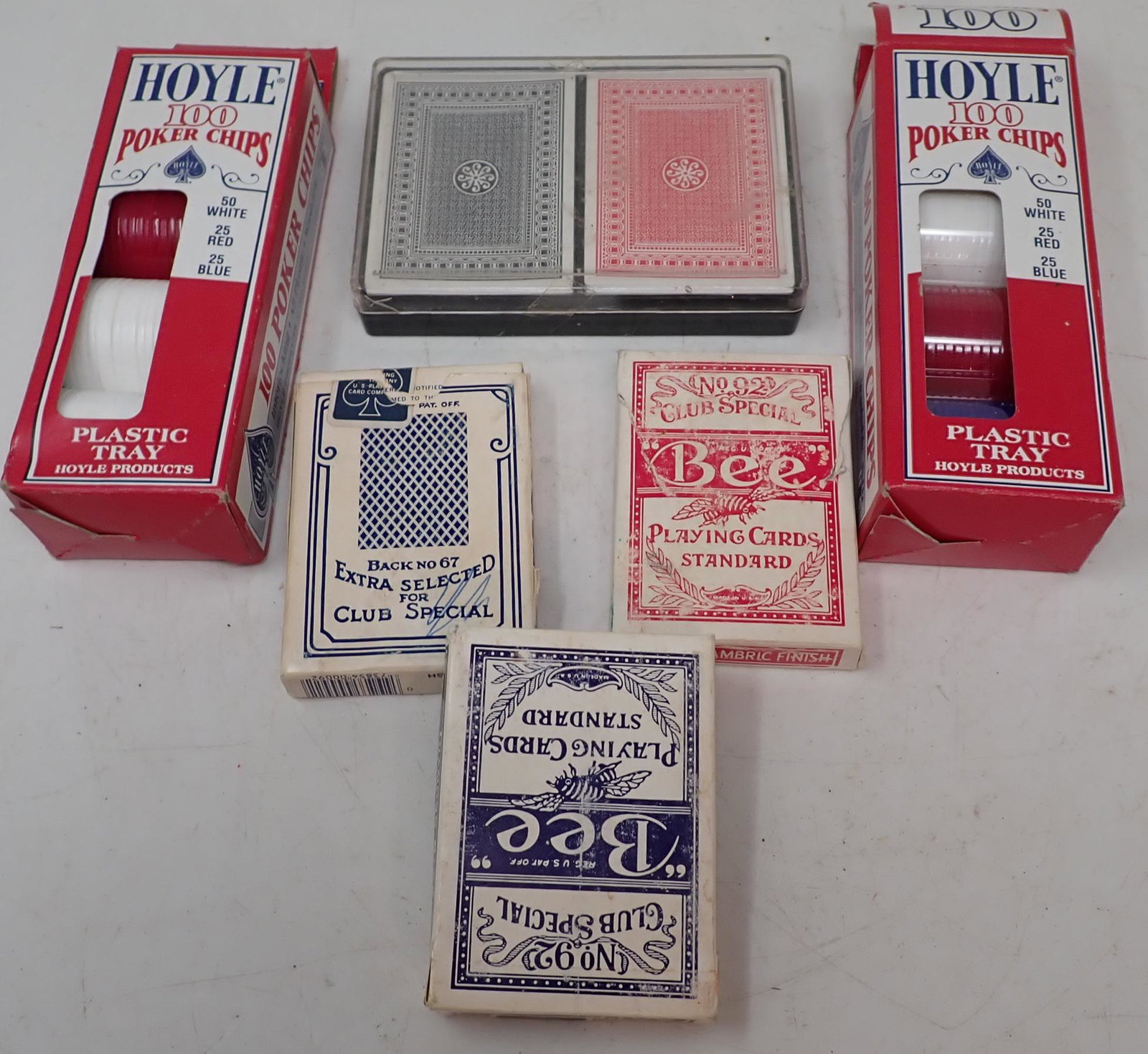 Playing Cards and Poker Chips: We do not guarantee sets are complete. Sold as pictured