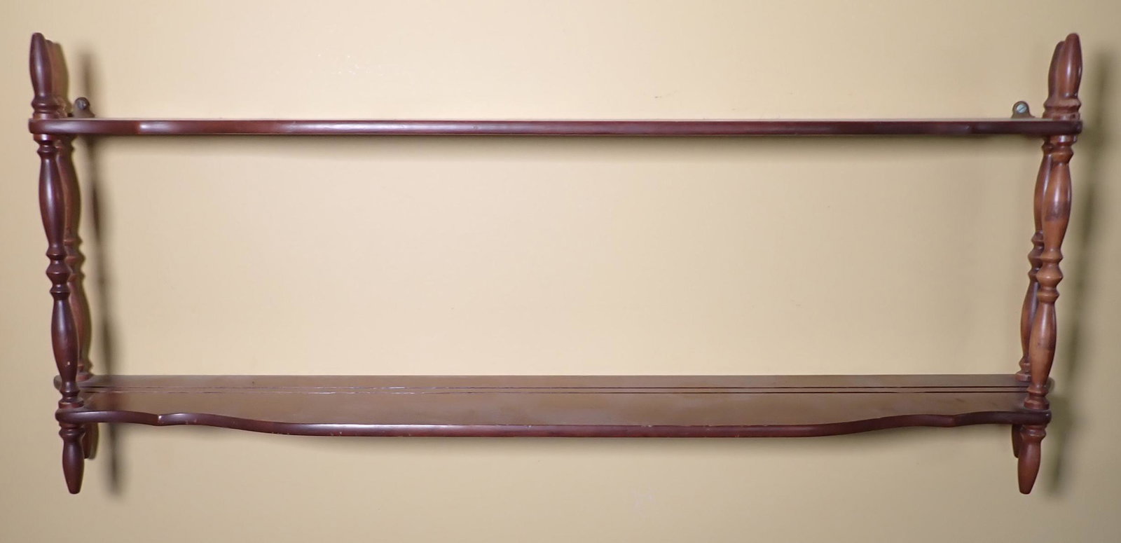 Knick Knack / Plate Shelf: Approx 6 1/2" x 41" x 18" tall. NO SHIPPING !