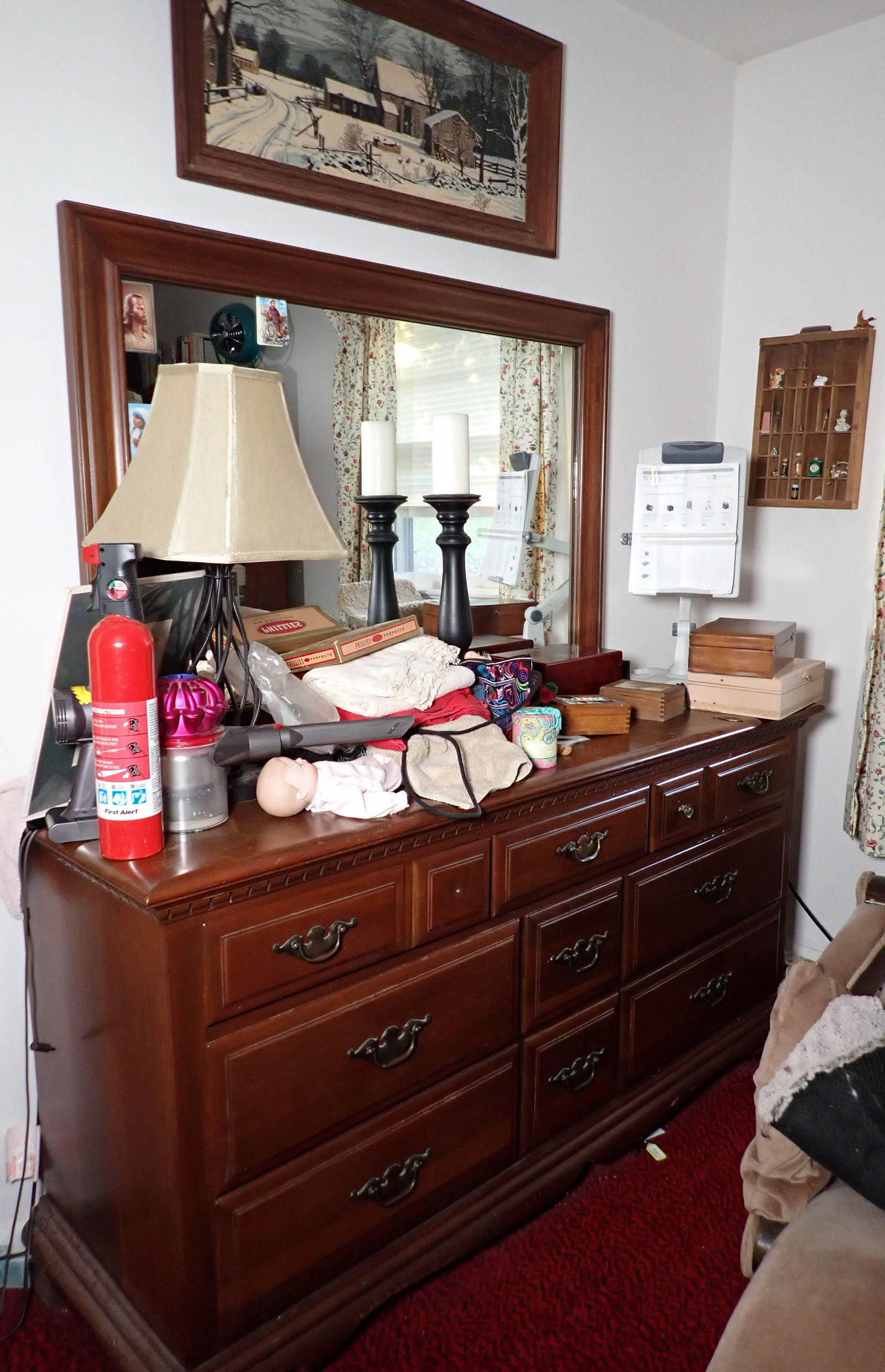 Dresser with Contents Printers Tray & Print (1 of 7)