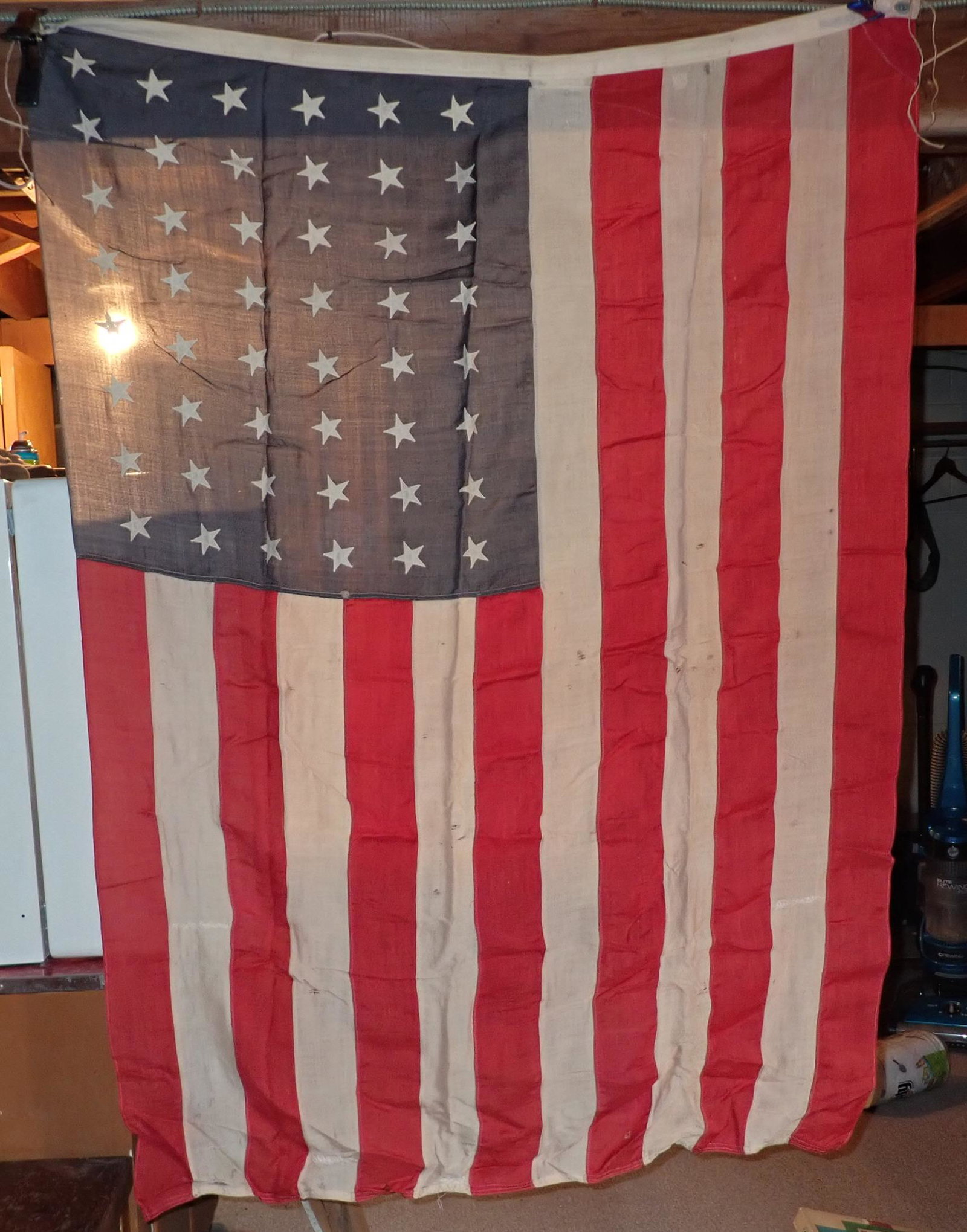 Vintage American Flag: Approx 48" x 65"