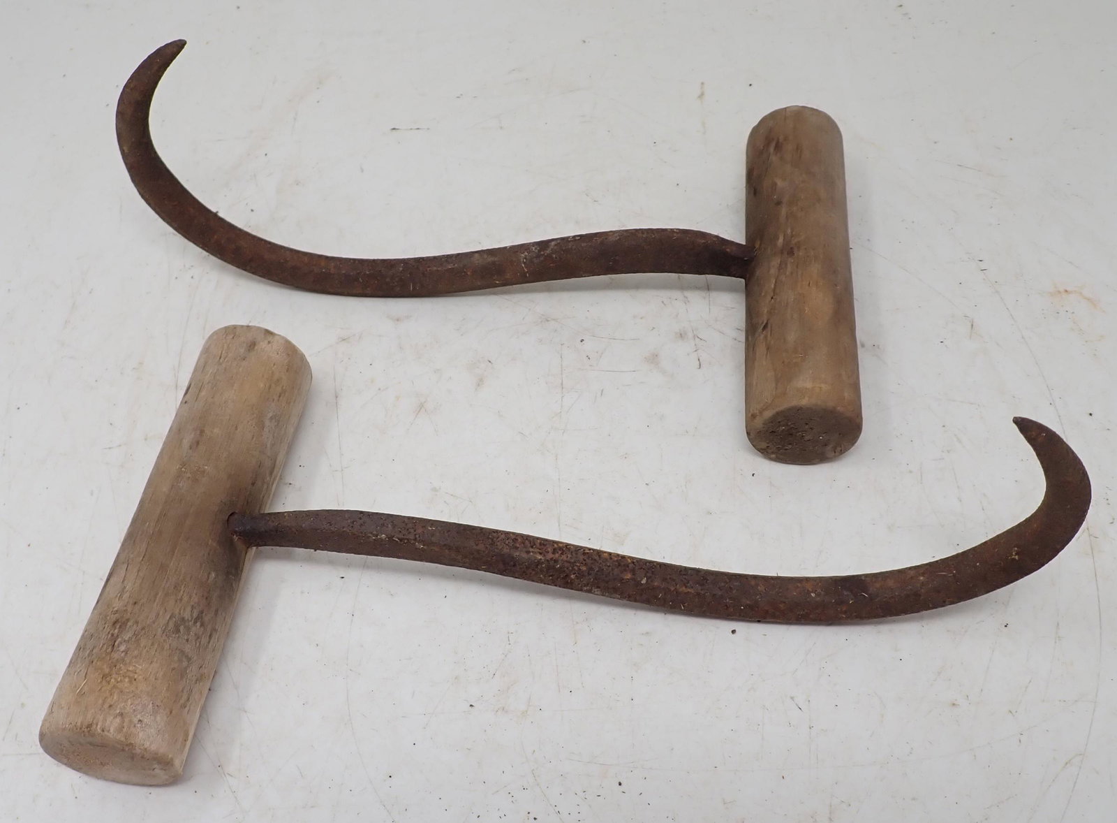 2 Hay Hooks: Approx 10" long