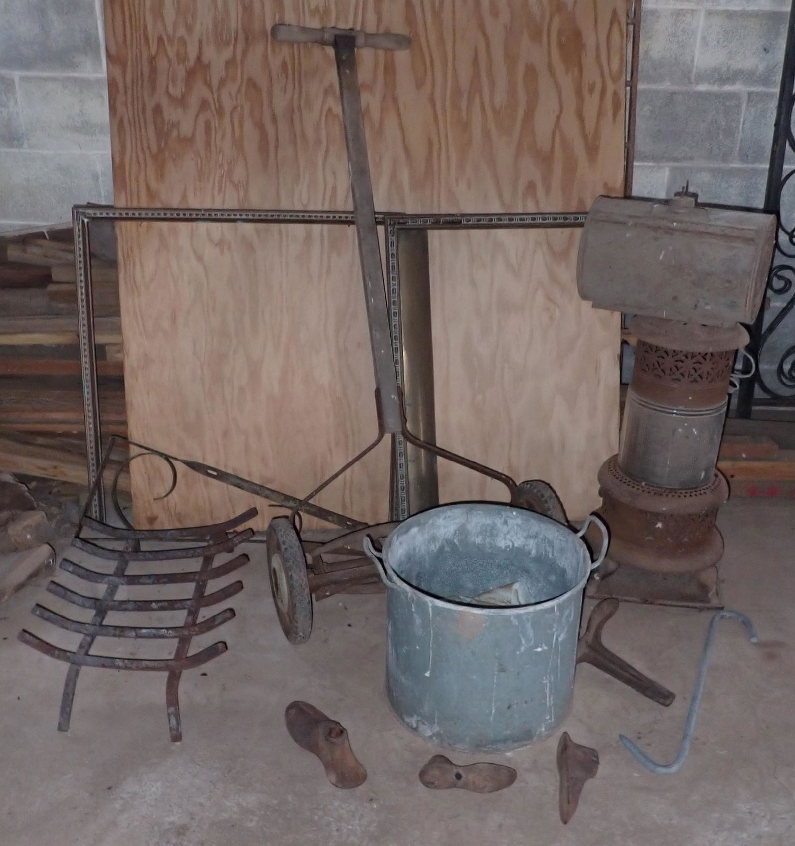 Reel Mower Brass Fireplace Surround & Misc (1 of 5)