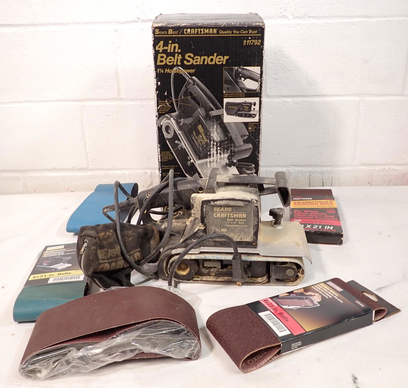 Craftsman 4" Belt Sander w/ Belts (1 of 2)