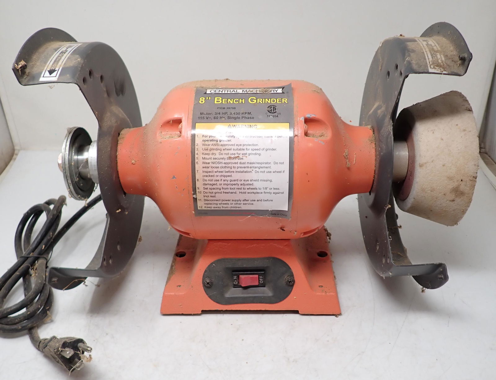 Central Machinery 8" Bench Grinder (1 of 2)