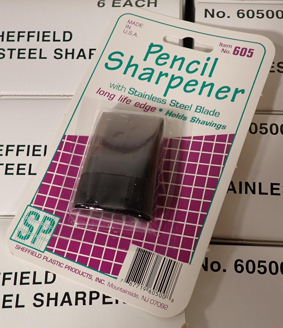 144 Vintage Sheffield Pencil Sharpeners: Item # 605 , 144 New old stock sharpeners In this lot