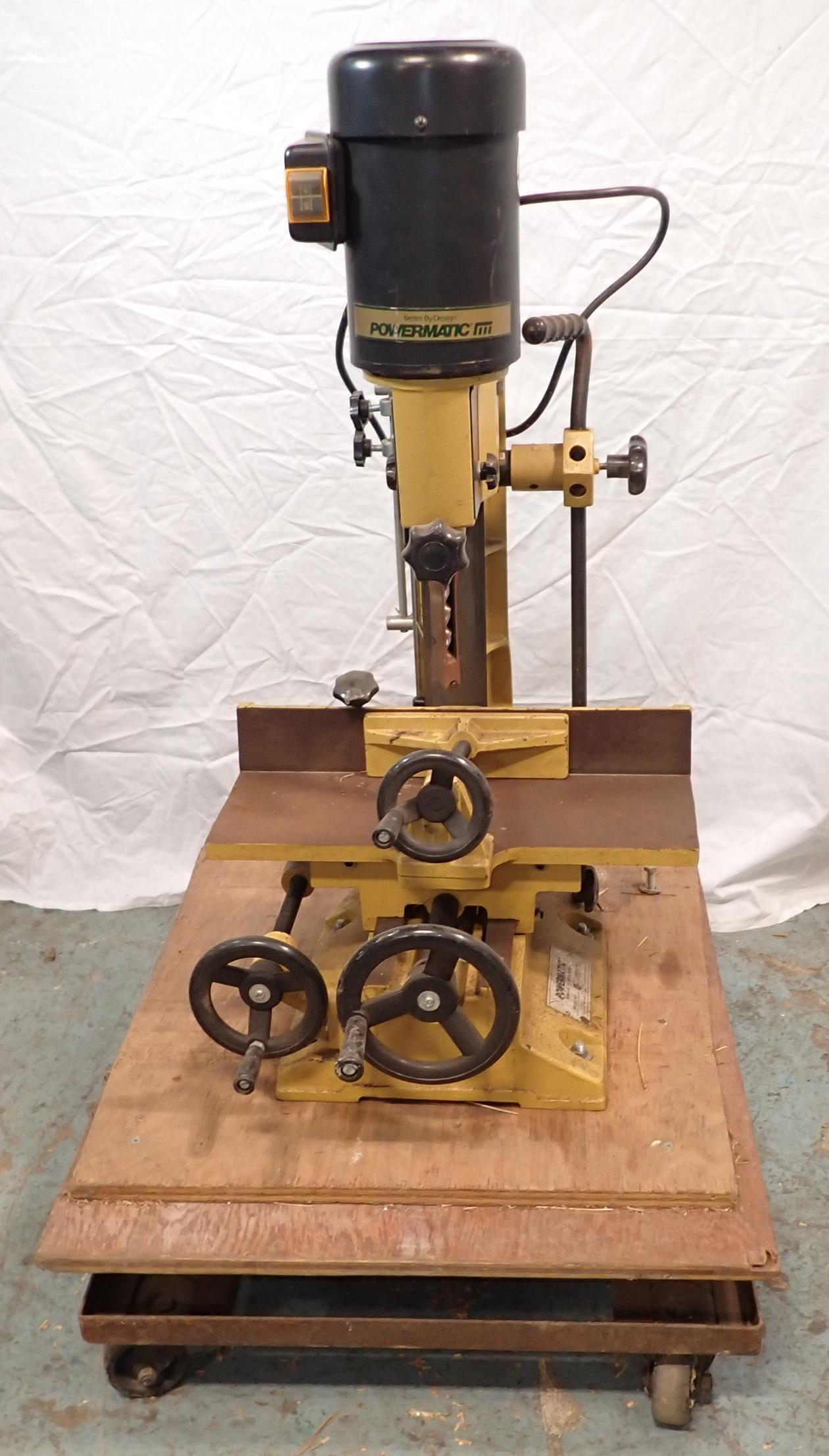 Powermatic 719 Mortiser: No shipping, bring proper help/equipment to load.