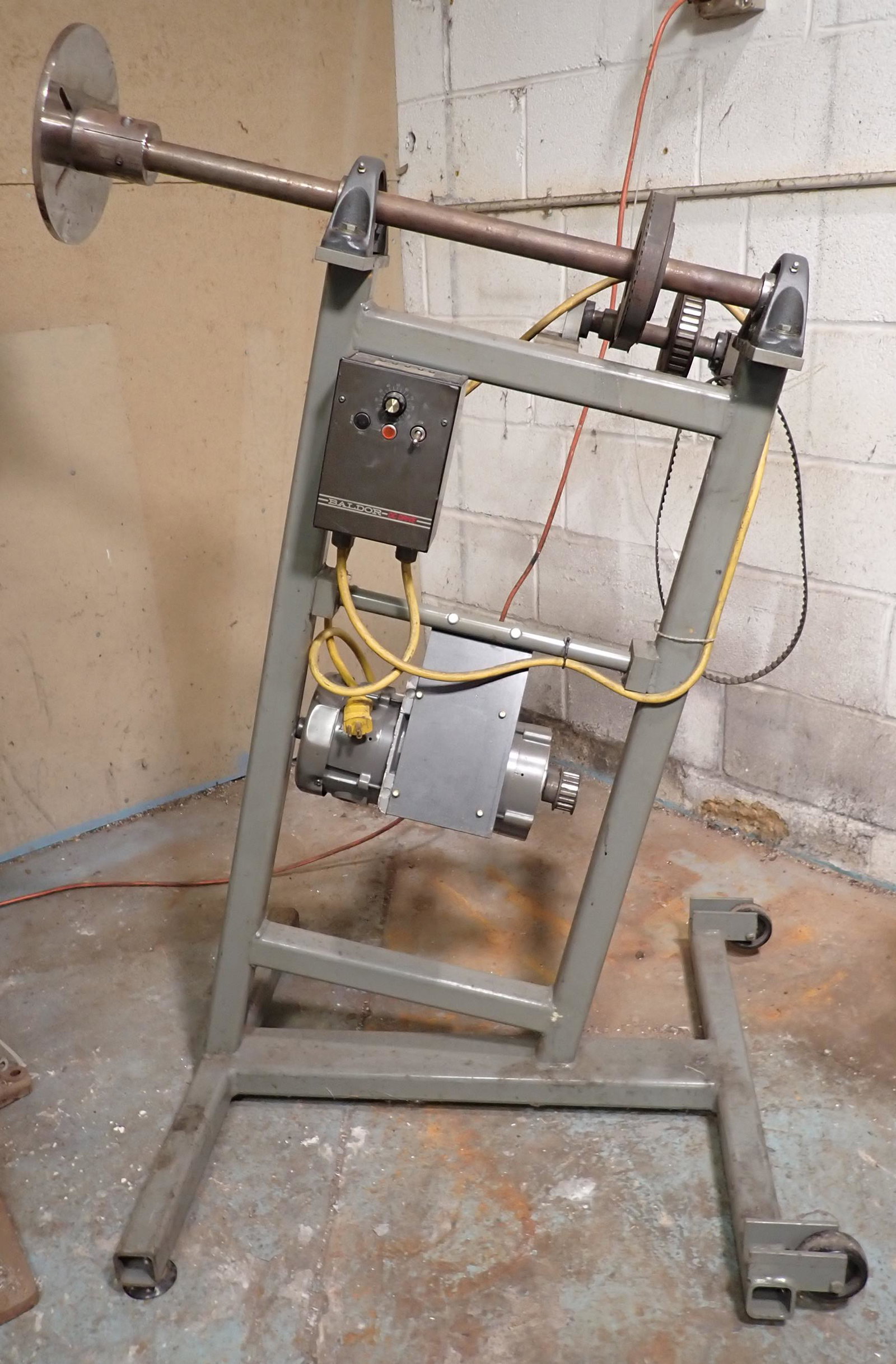 Metal Polisher w/ Baldor Motor: Adjustable speed. No shipping , bring proper help to load