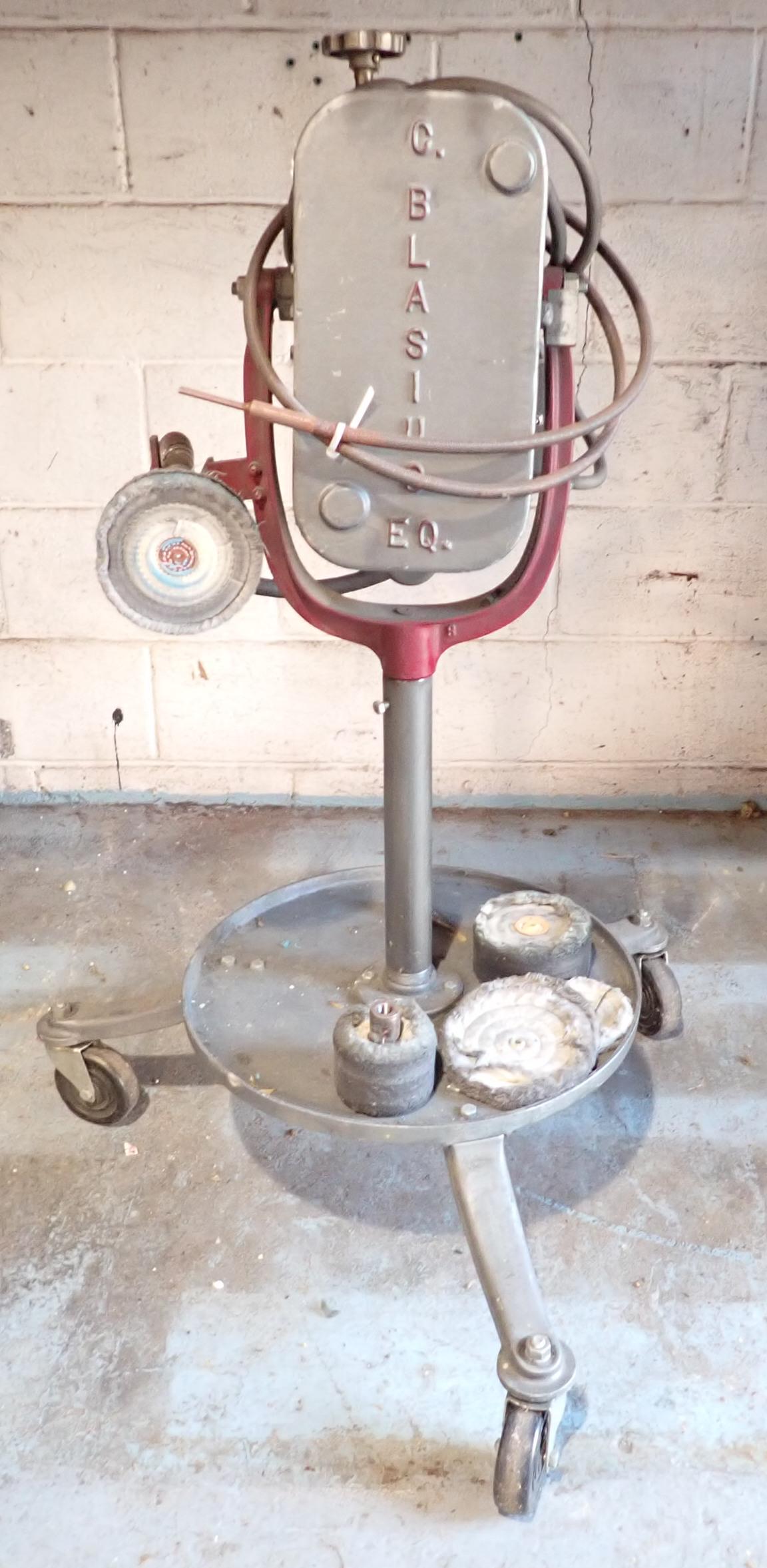 C Blasius Polisher w/ Baldor Motor: No shipping! Bring help to load