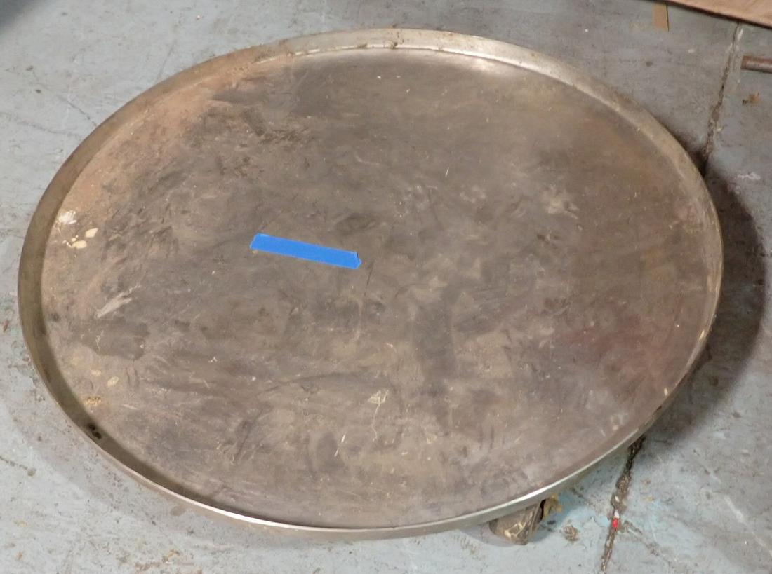 Round Stainless Steel Dolly (1 of 2)