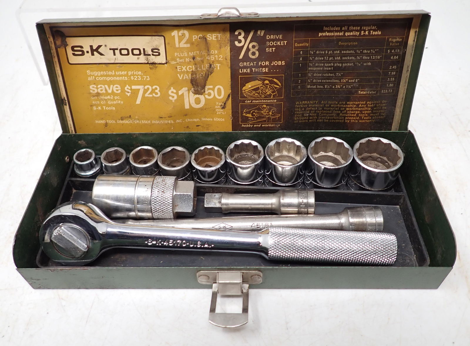 SK 3/8" Drive Rachet Sockets Extensions (1 of 2)