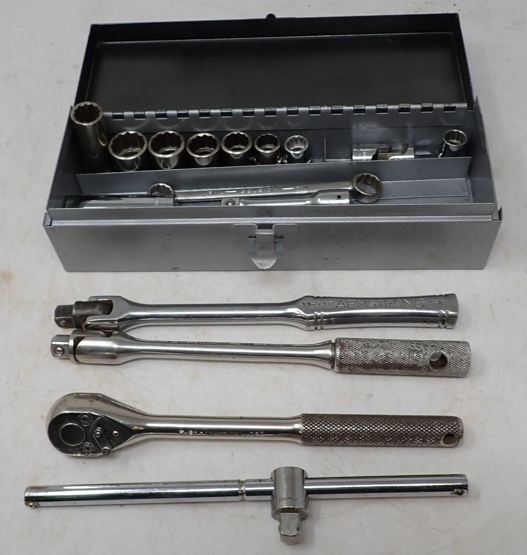 Armstrong 3/8" Drive Rachet Breaker Bars Sockets & Misc (1 of 4)