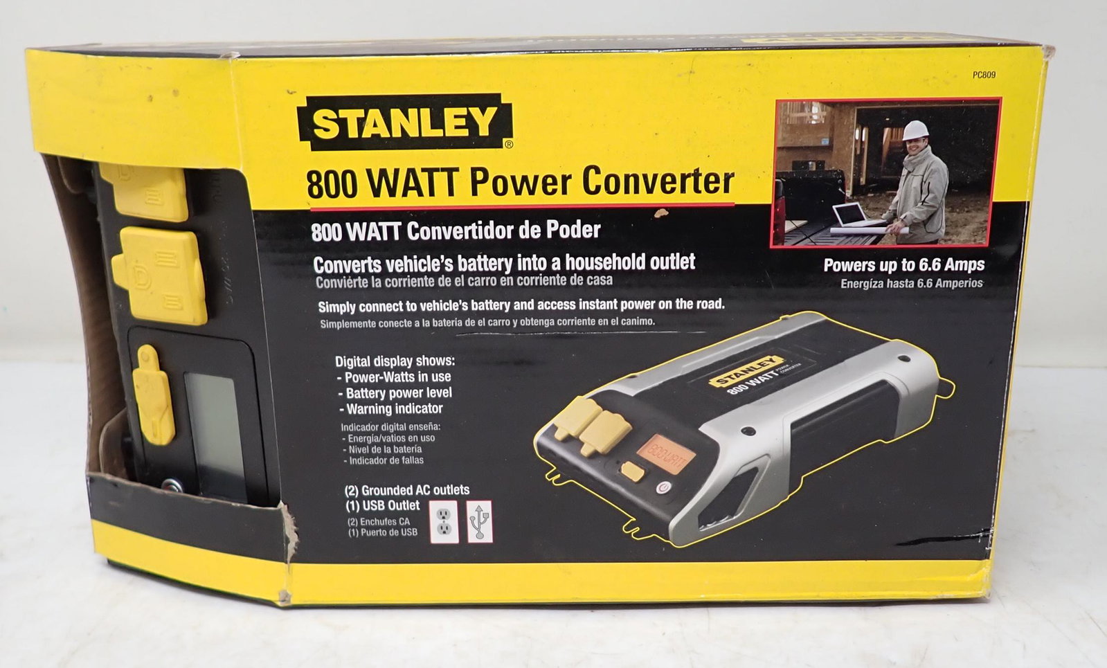 Stanley 800 Watt Power Converter: New in box