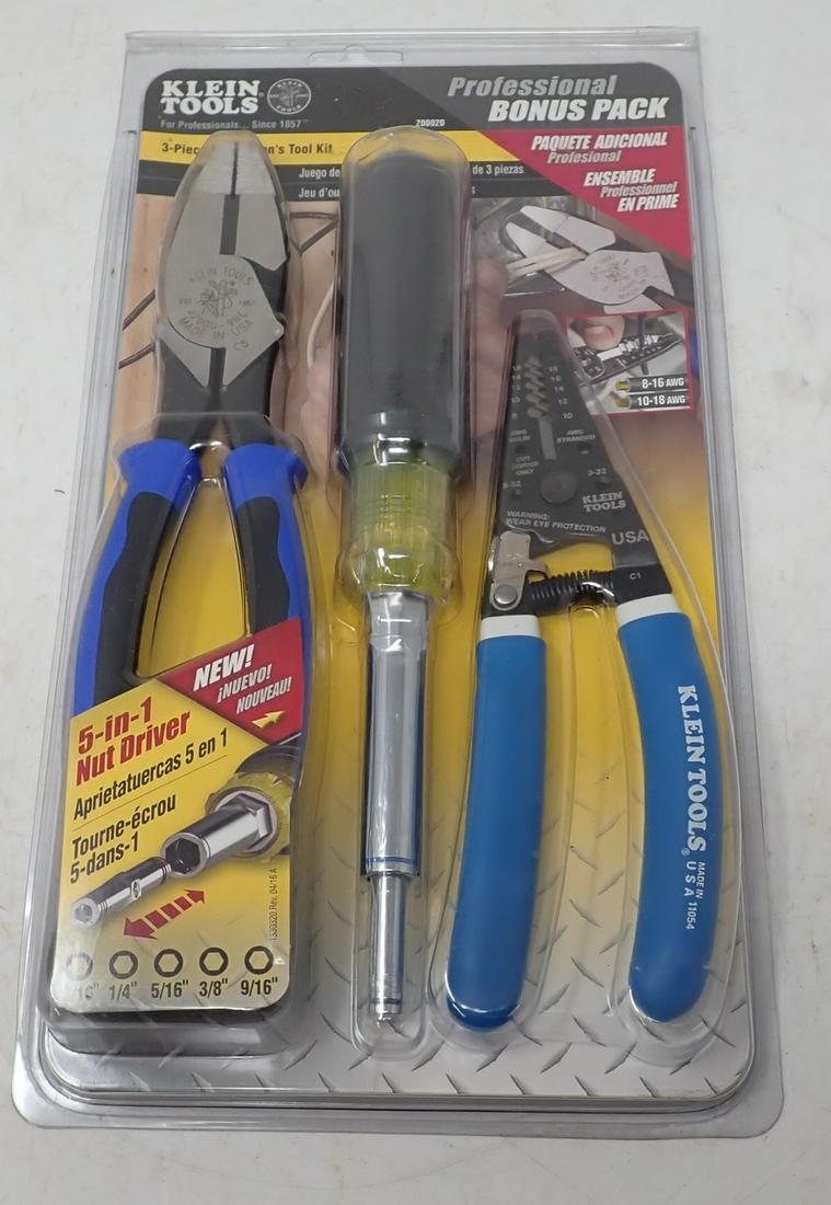 Klein Tools 3pc Electricians Tool Kit (1 of 2)
