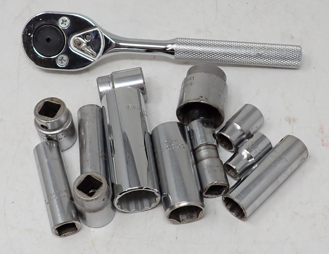 Proto 5249 3/8" Drive Rachet & Sockets (1 of 2)