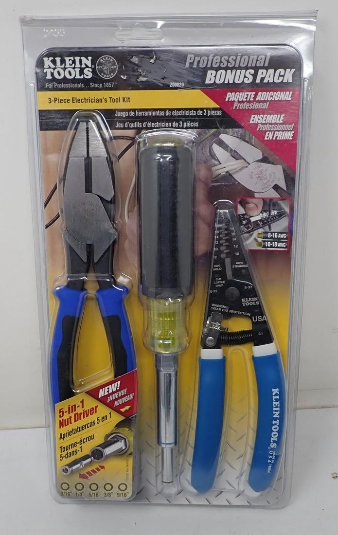 Klein Tools 3pc Electricians Tool Kit (1 of 1)