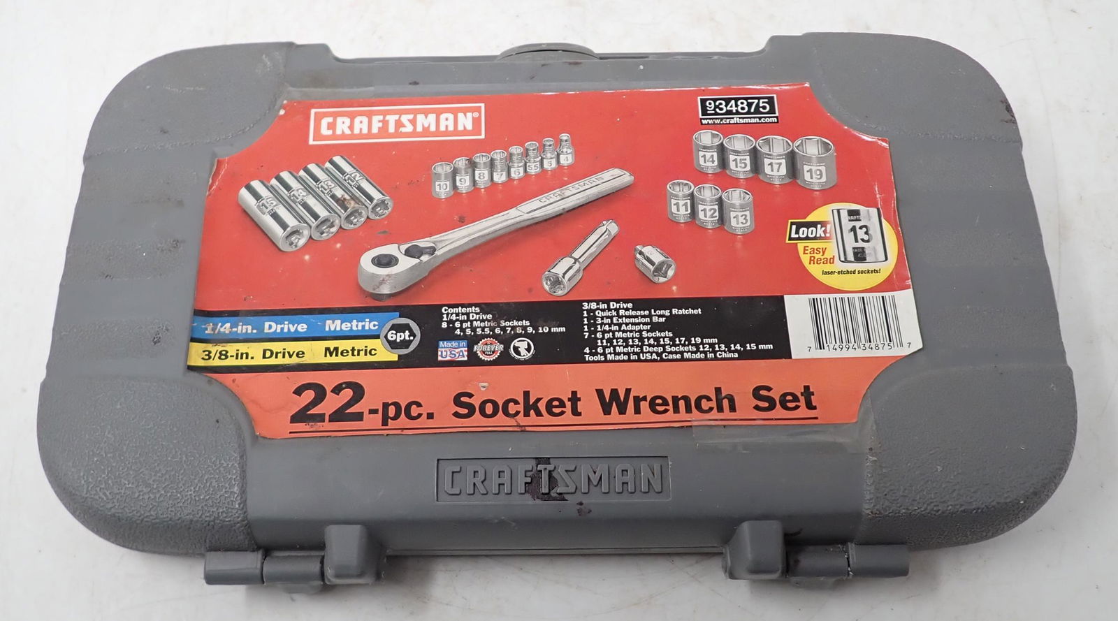 Craftsman 1/4" 3/8" Socket Set (1 of 3)