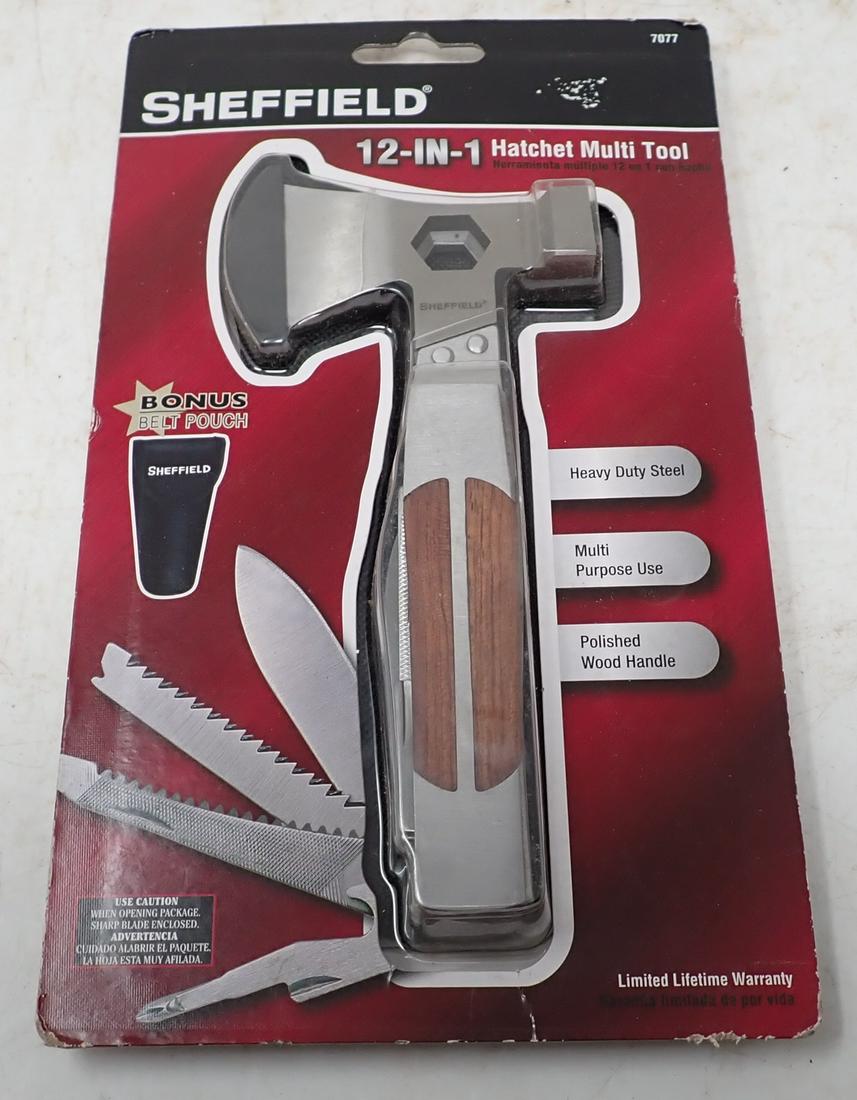 Sheffield 12in1 Hatchet Multi Tool: New in packaging