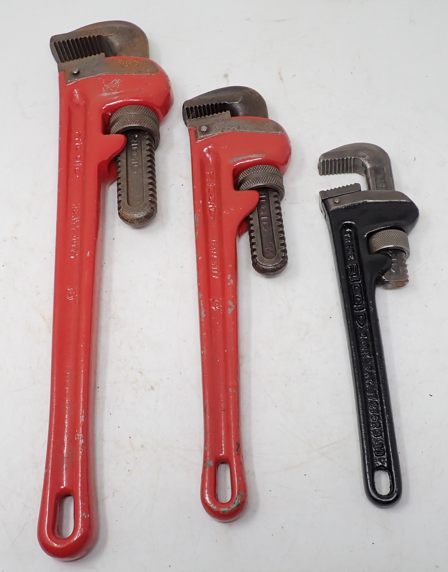 Rigid Pipe Wrenches 10" 14" 18" (1 of 2)