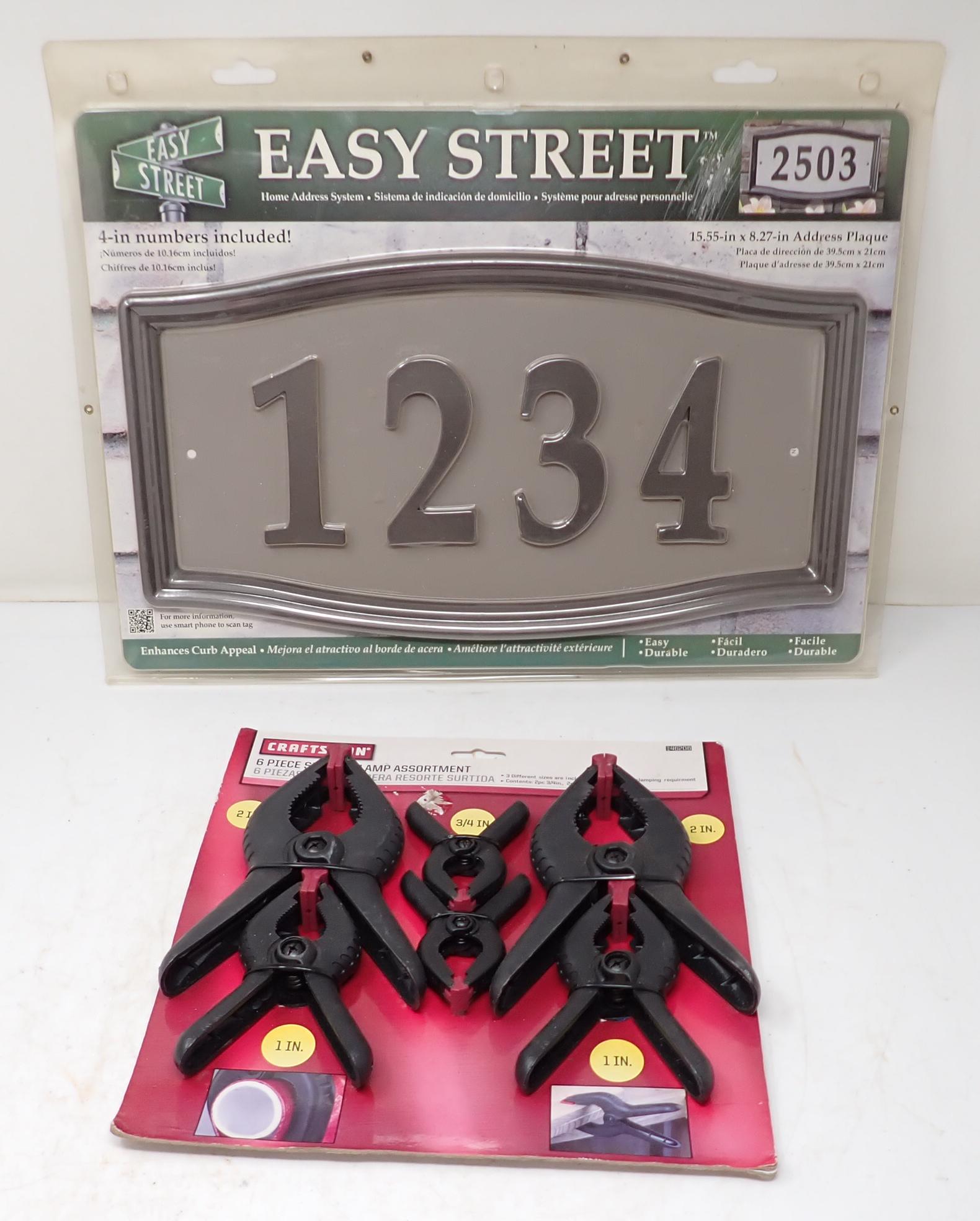 Address Plaque Craftsman Spring Clamps (1 of 3)
