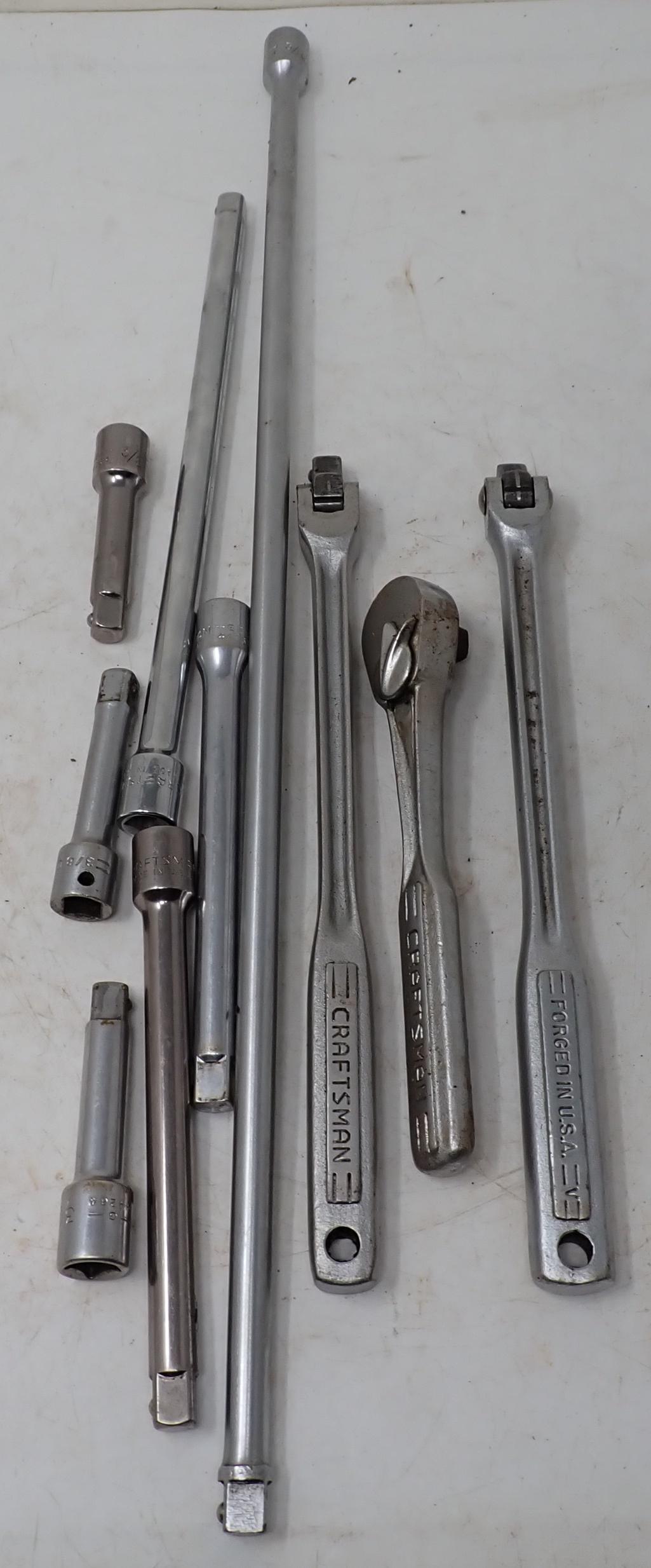 Craftsman 3/8" Drive Rachet Extensions Breaker Bars (1 of 2)