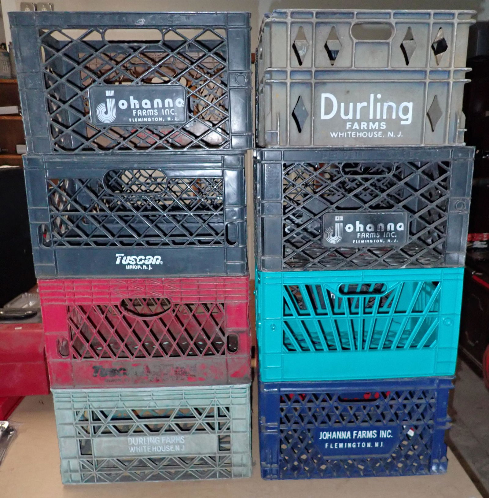 16 Plastic Milk Crates (1 of 3)