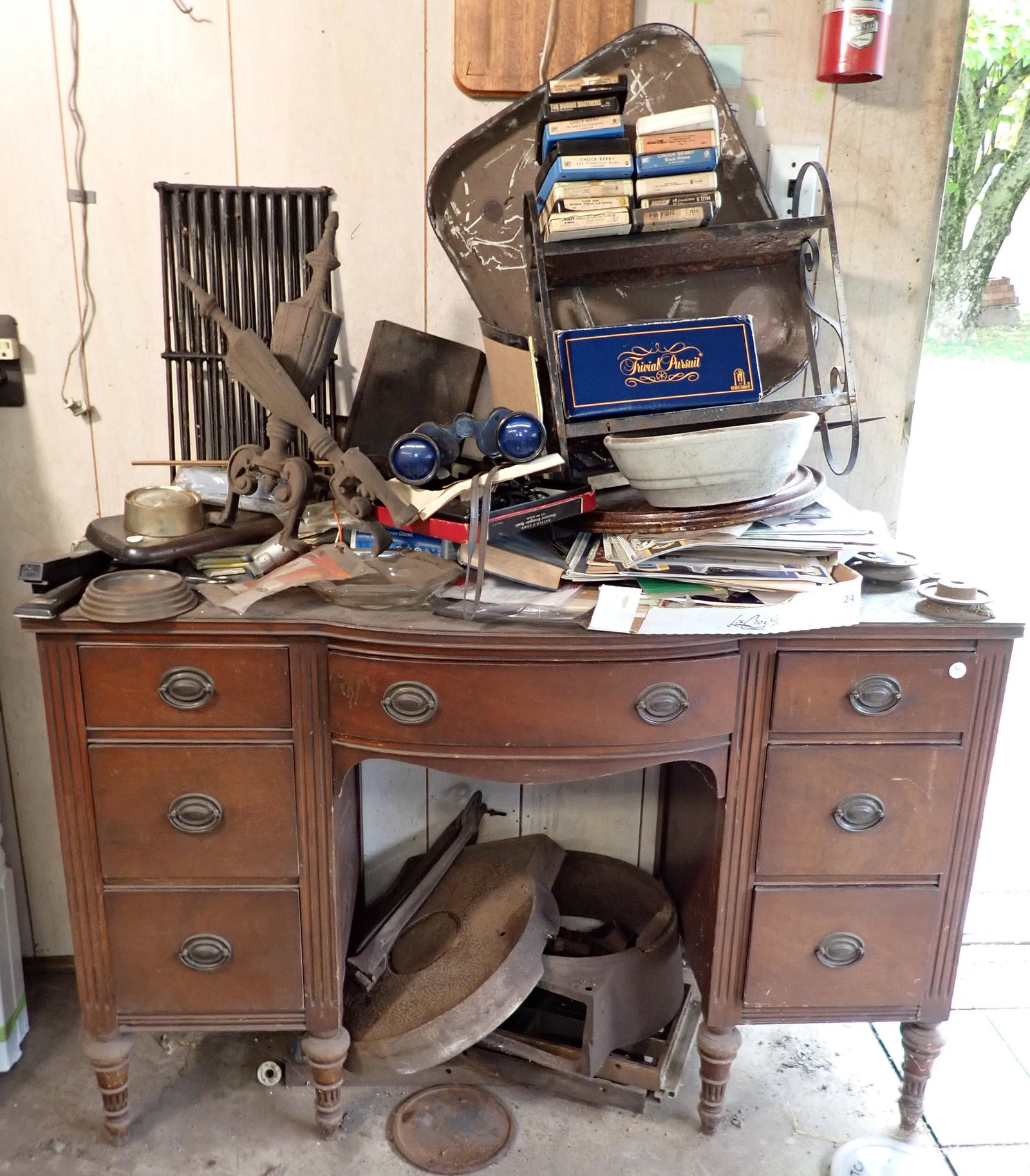 Desk and Contents: Take what you want and leave the rest. NO SHIPPING !