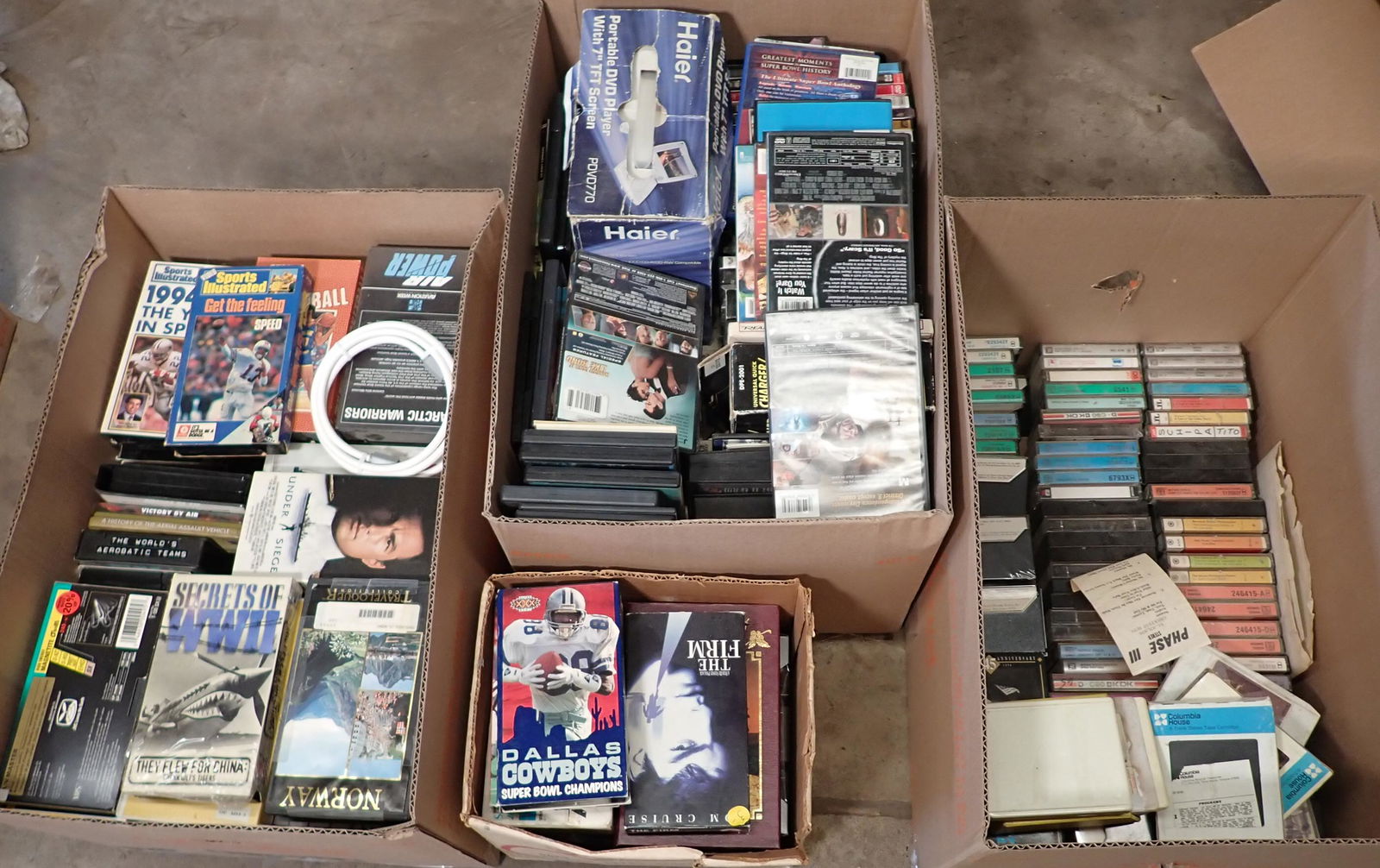 Cd's DVD's VHS Cassette Tapes (1 of 4)