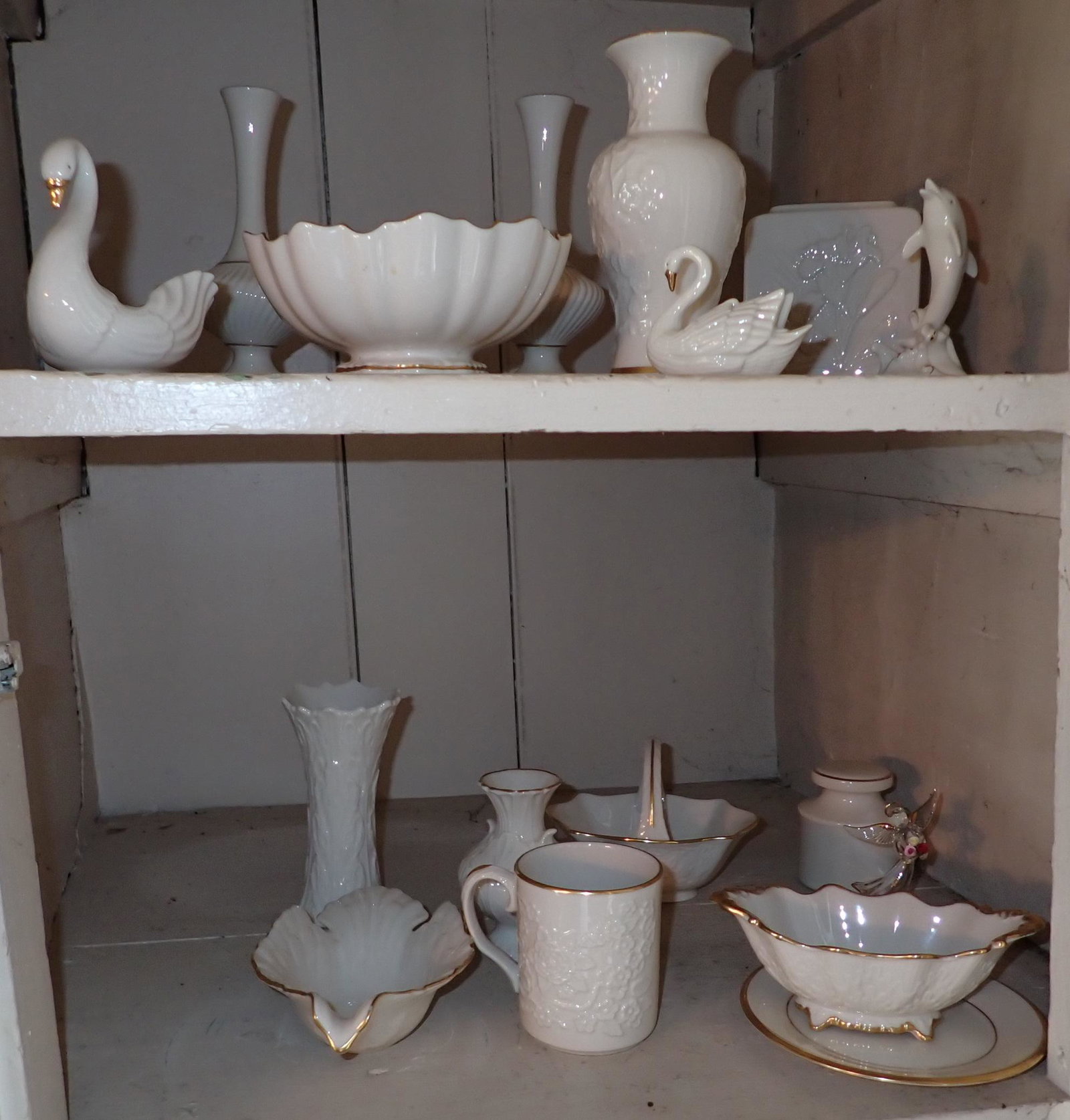 Lenox Vases Swans Dolphin: Tallest is approx 7". NO SHIPPING