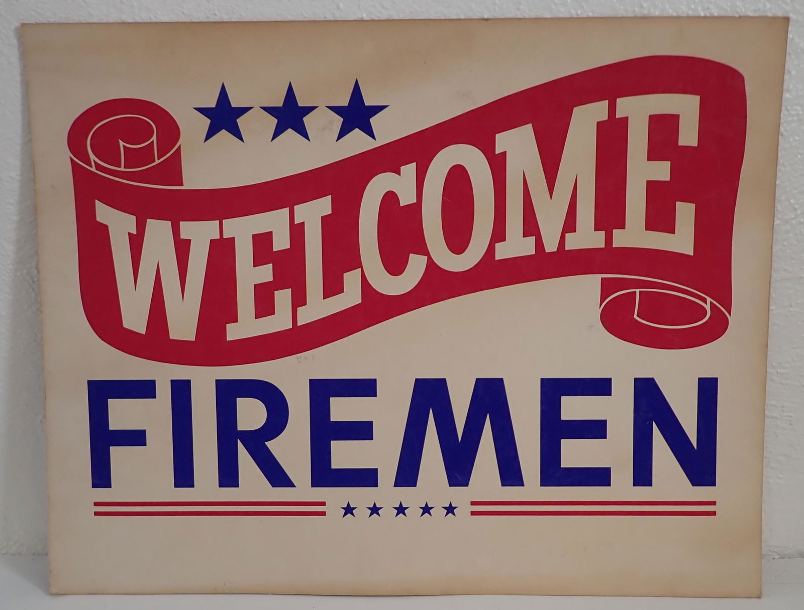 Vintage Welcome Firemen Sign (1 of 4)