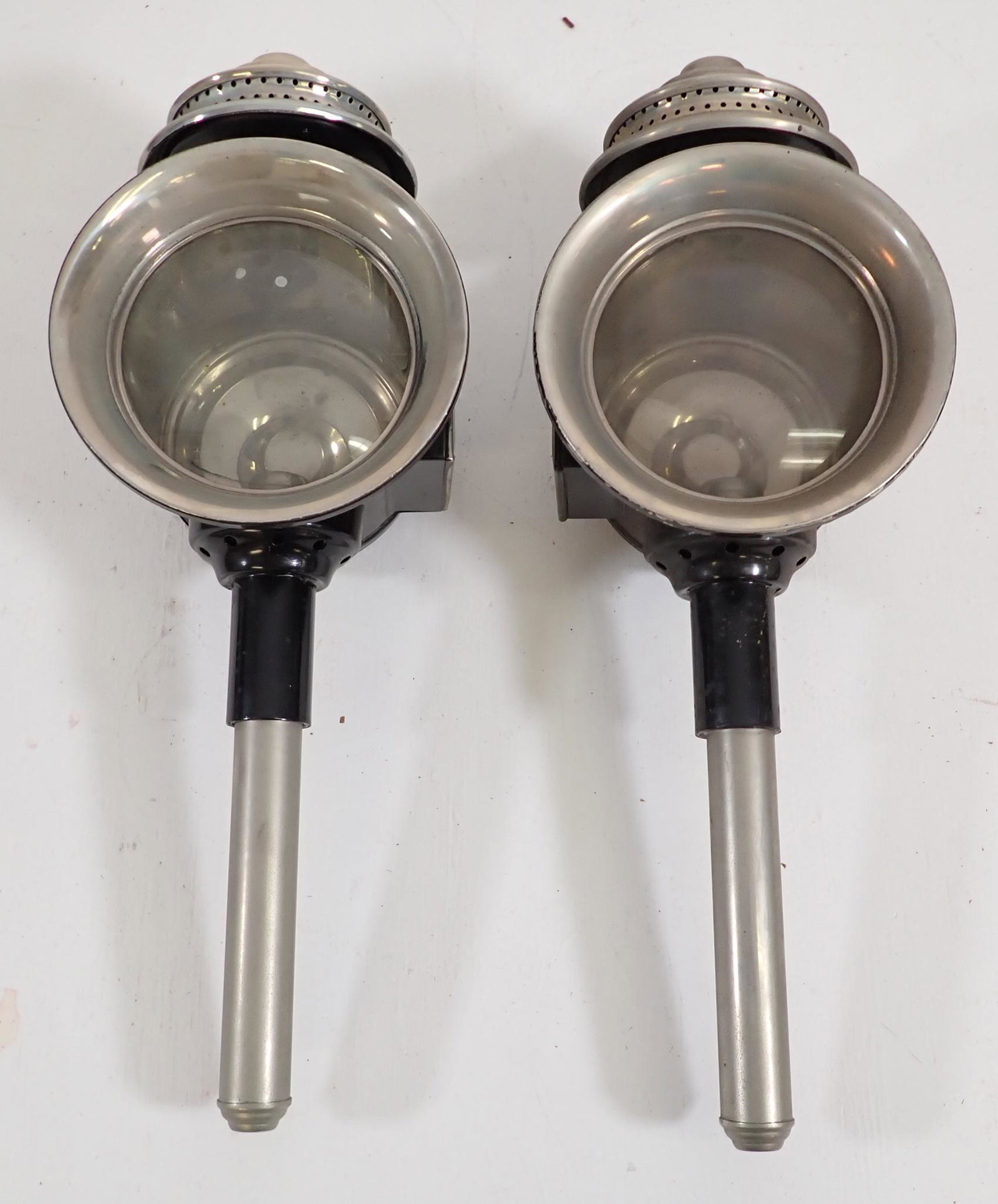 Antique Brass Car Buggy Lamps / Lanterns (1 of 5)