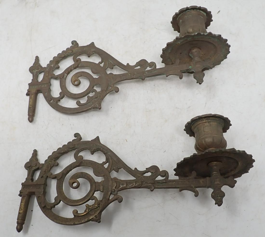 Muller Brass Wall Mount Candle Holders (1 of 4)