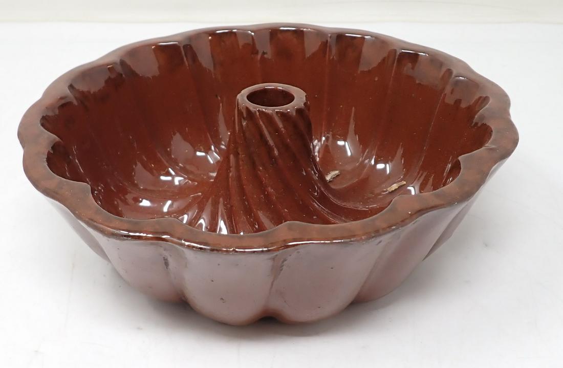 Redware Cake Mold (1 of 3)