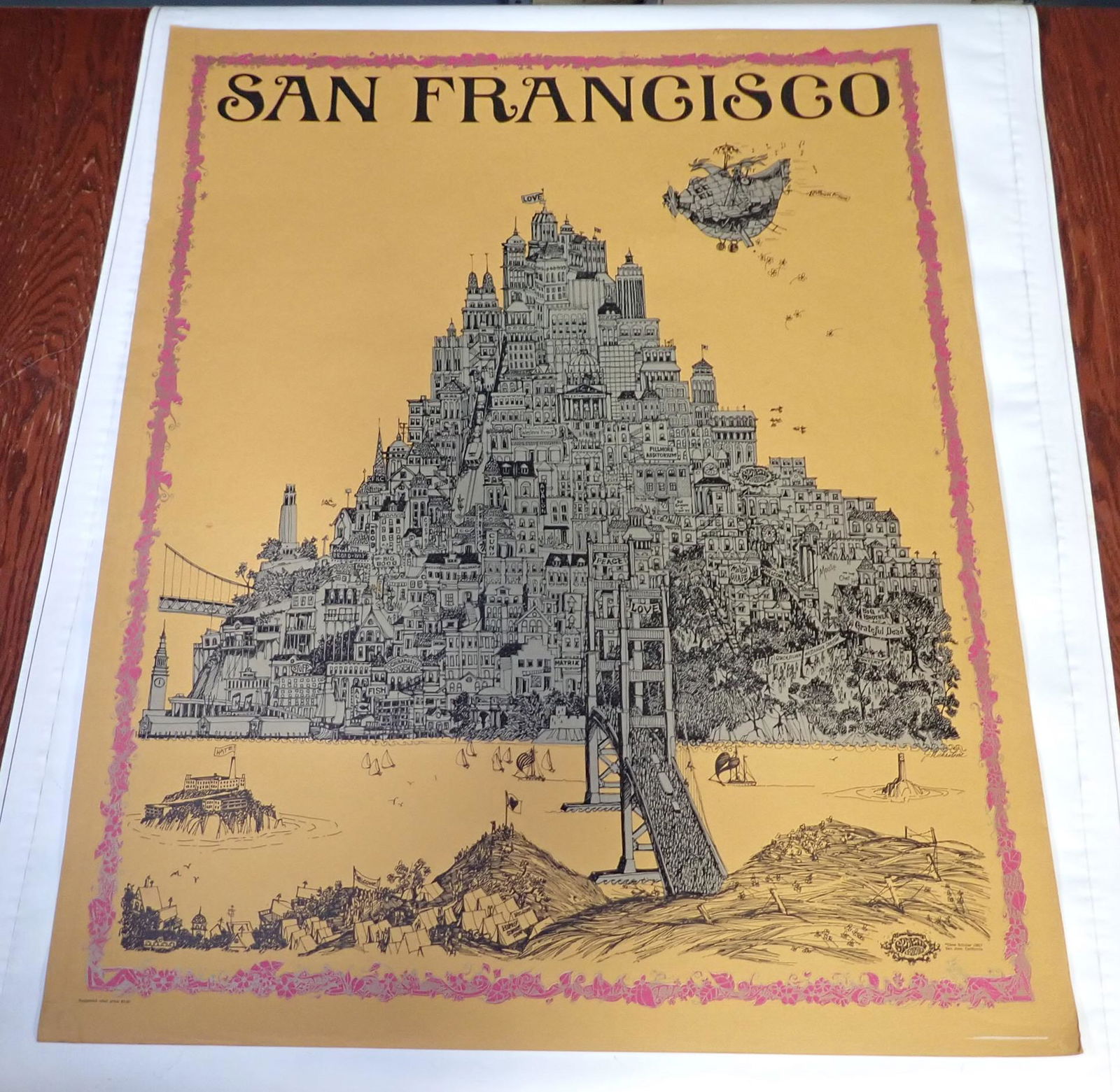 1967 Dave Schiller Jefferson Airplane Poster (1 of 11)