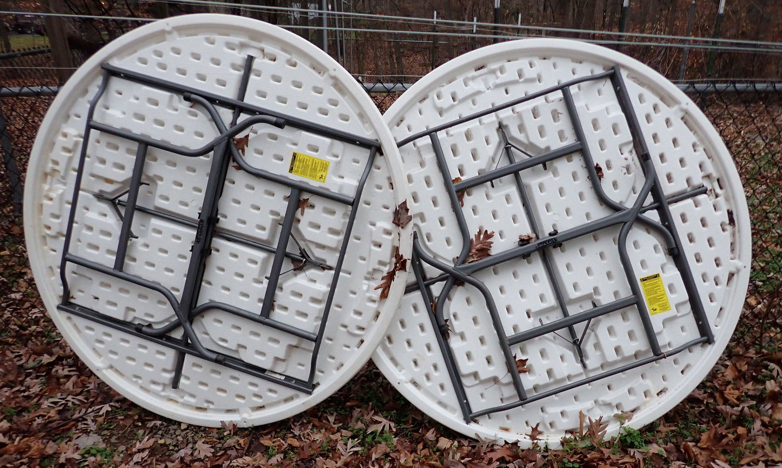 Lifetime Round Folding Tables (1 of 2)