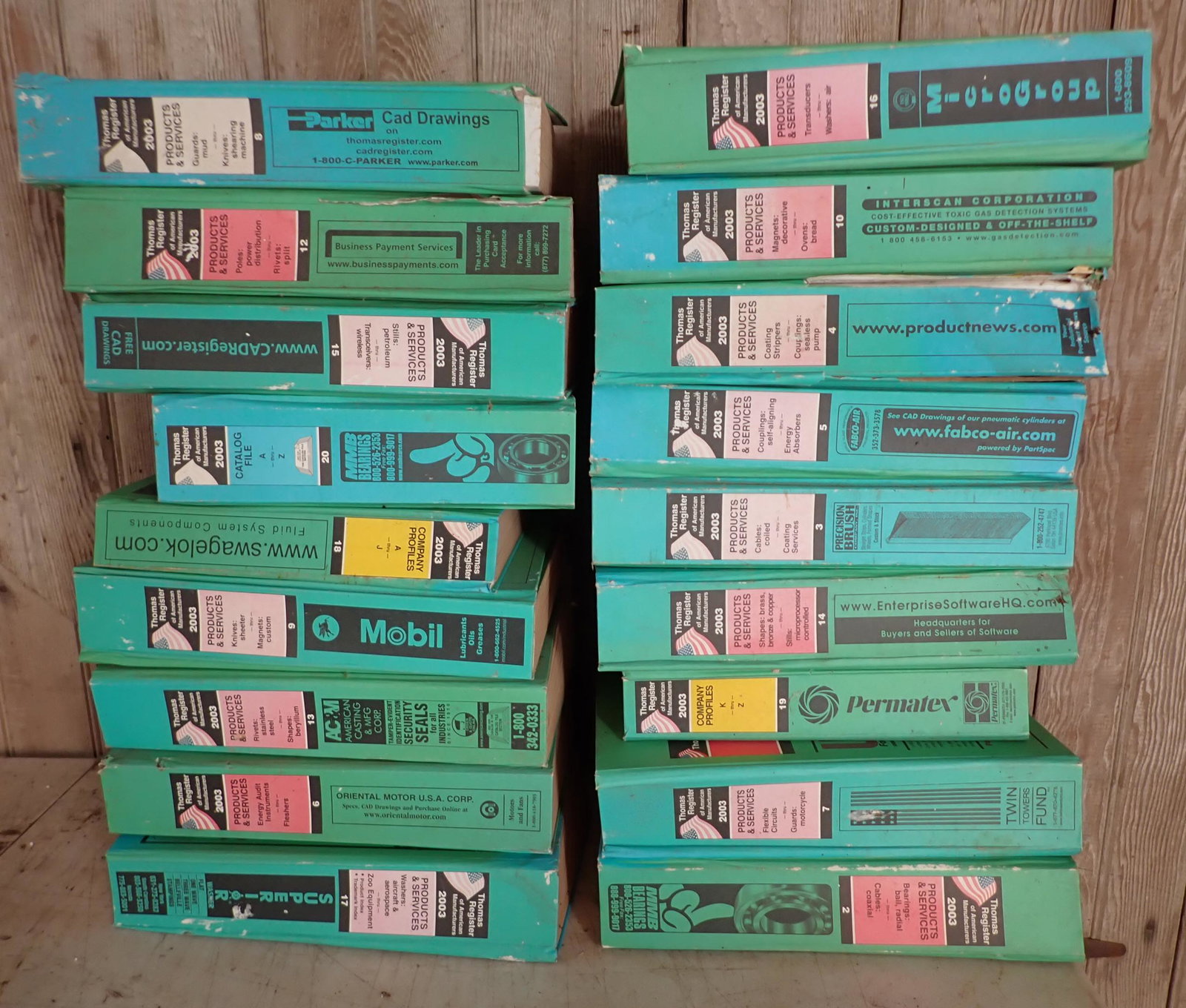 2003 Thomas Register Catalogs (1 of 4)