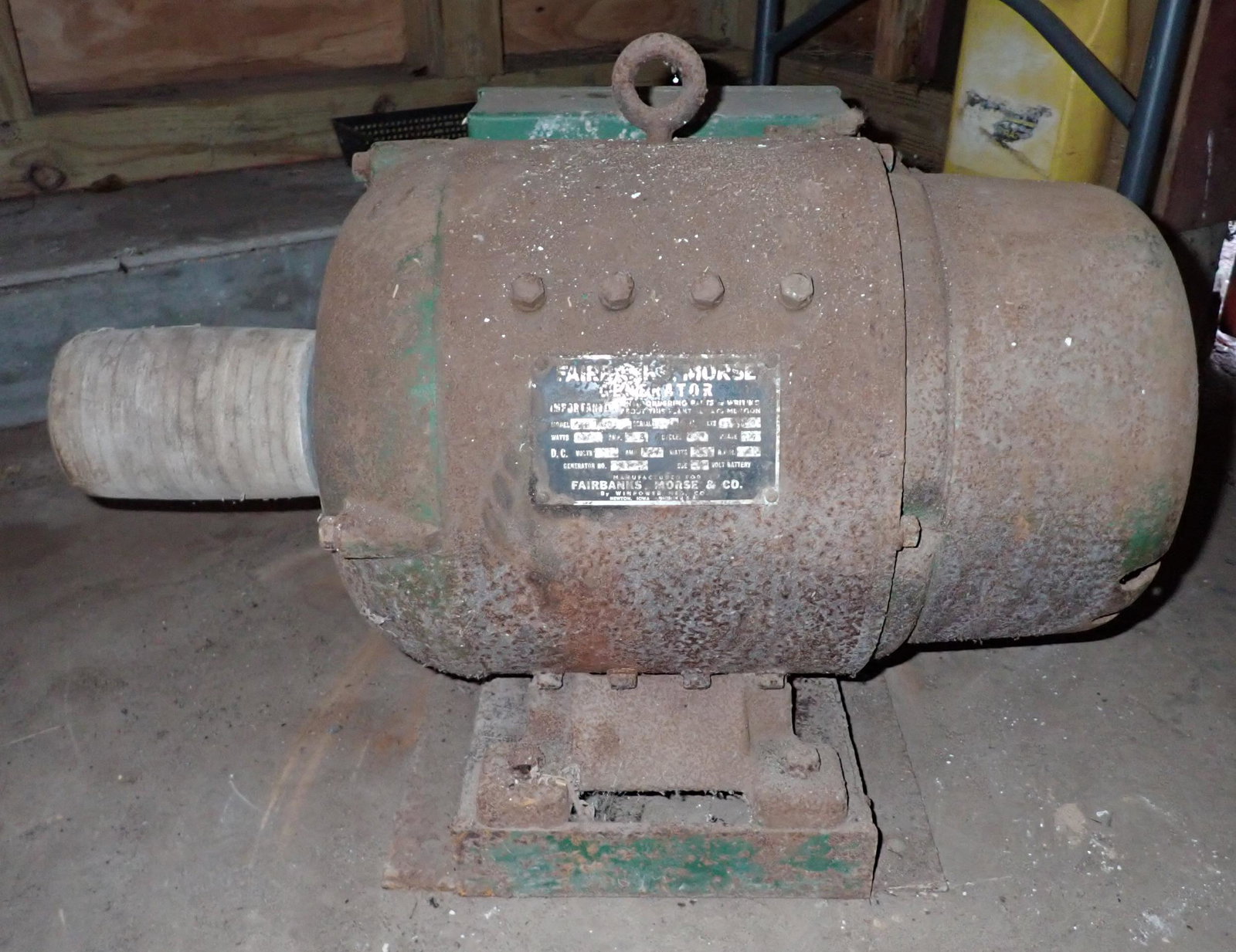 Vintage Fairbanks Morse Generator: NO Shipping ! Bring help to load