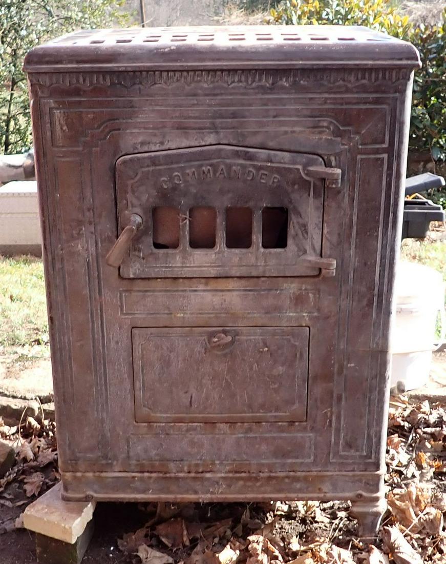 Kalamazoo Commander Wood Furnace: Approx 20 1/2" x 27" x 41" tall. No shipping ! Bring help to load. Items in this lot are located outside. If there is snow on the ground for pick up day, it is the buyers responsibilty to uncover, or 