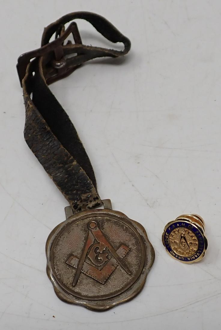 Masonic Watch Fob & Pin: Getting both